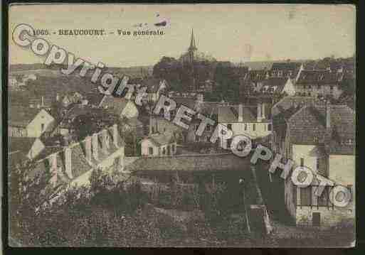 Ville de BEAUCOURT Carte postale ancienne